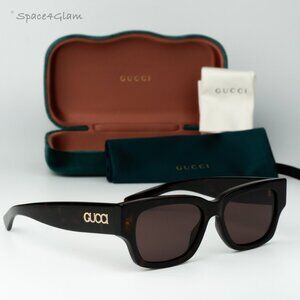 Gucci Women Sunglasses Havana Brown Square GG1794S 002 BRAND NEW